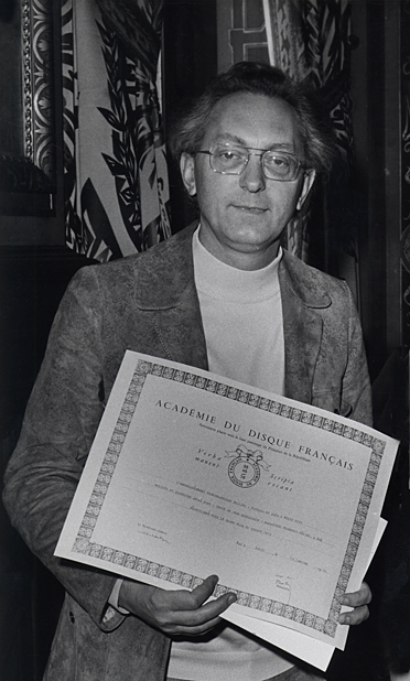 André Popp Prix de l'Academie du disque Français 1973 pour Piccolo Saxo et Cie