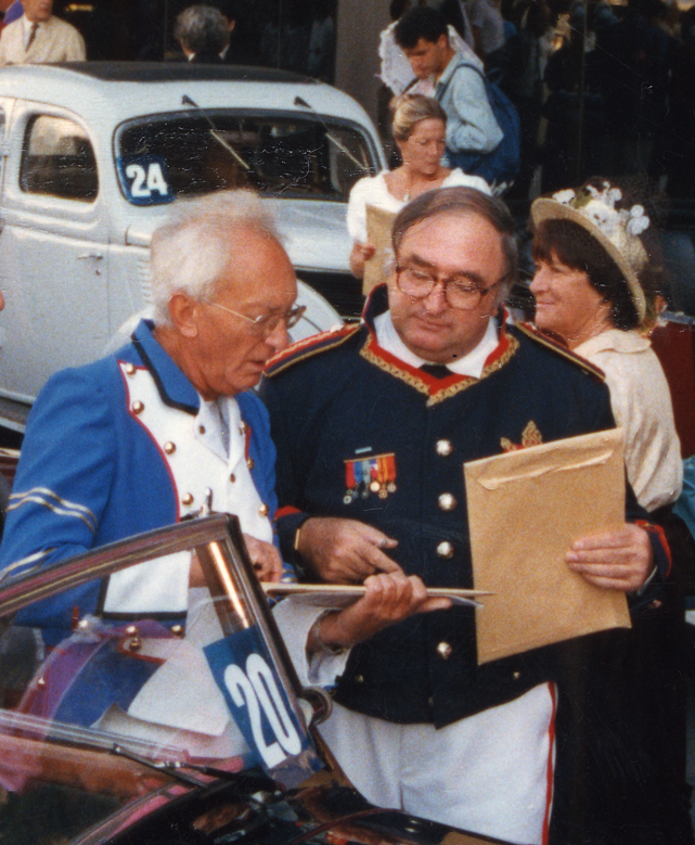 André Popp et Hubert Ballay à Nice lors d'un Rallye Belle Epoque